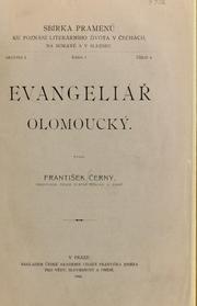 Cover of: Evangeliar olomoucký: Vydal František Černý