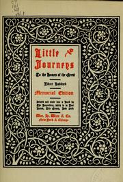 Cover of: Little journeys to the homes of good men and great by Elbert Hubbard