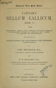 Cover of: Bellum Gallicum (book V)