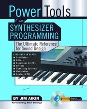 Cover of: Power Tools for Synthesizer Programming by Jim Aikin, Jim Aikin