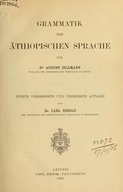 Cover of: Grammatik der äthiopischen Sprache by August Dillmann