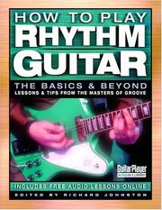 Cover of: How to Play Rhythm Guitar by Richard Johnston