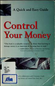 Cover of: Control your money. by 