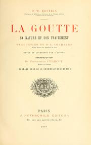 Cover of: La goutte: sa nature et son traitement
