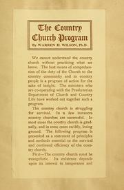 Cover of: The country church program
