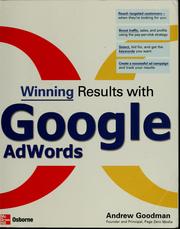 Cover of: Winning Results with Google AdWords