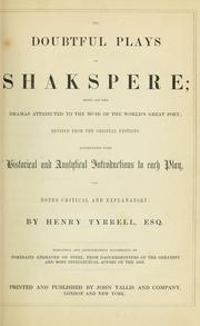 Cover of: Complete works by William Shakespeare
