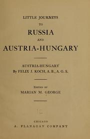 Cover of: Little journeys to Russia and Austria-Hungary.