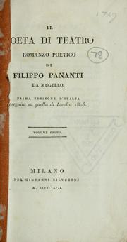 Cover of: Il poeta di teatro: romanzo poetico