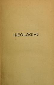 Cover of: Ideologias