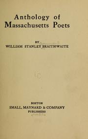 Cover of: Anthology of Massachusetts poets