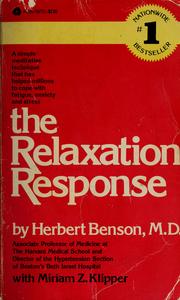 Cover of: The relaxation response by Herbert Benson