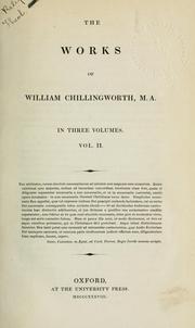 Cover of: The works of William Chillingworth. by William Chillingworth