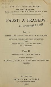 Cover of: Goethe's popular works