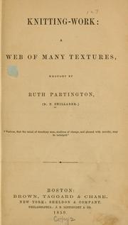 Cover of: Knitting-work by B. P. Shillaber, B. P. Shillaber