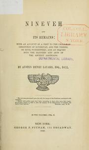 Cover of: Nineveh and its remains by Austen Henry Layard