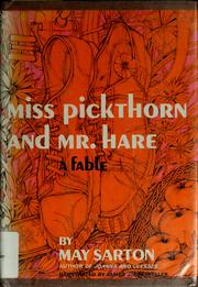 Cover of: Miss Pickthorn and Mr. Hare by May Sarton