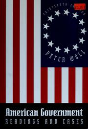 Cover of: American government: readings and cases