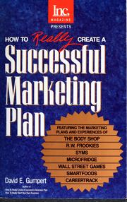 Inc. magazine presents how to really create a successful marketing plan by David E Gumpert