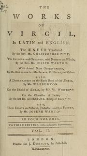 Cover of: Works; in Latin and English