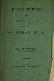 Cover of: Recollections of a young soldier during the Crimean War