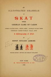 Cover of: An illustrated grammar of skat