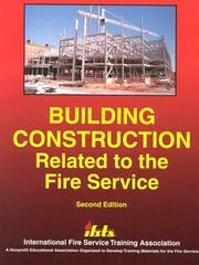 Cover of: Building Construction Related to the Fire Service