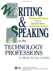 Cover of: Writing and speaking in the technology professions: a practical guide