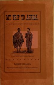 Cover of: My trip to Africa