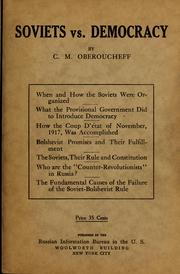 Cover of: Soviets vs. Democracy | C. M. Oberuchev