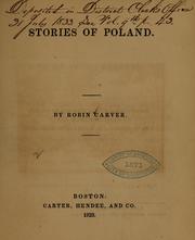 Cover of: Stories of Poland by Robin Carver