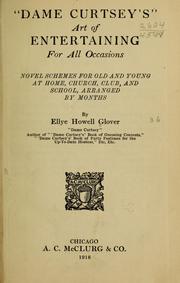 Cover of: "Dame Curtsey's" art of entertaining for all occasions