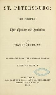 Cover of: St. Petersburg by Eduard Jerrmann