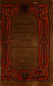 Cover of: The highlands of Ethiopia described by William Cornwallis Harris