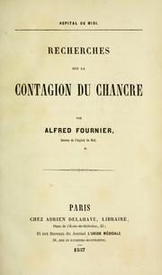Cover of: Recherches sur la contagion du chancre