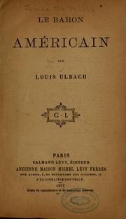 Cover of: Le baron américain by James De Mille, James De Mille