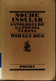 Cover of: Noche insular: antología de poesía cubana