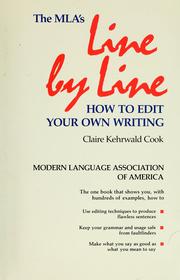 Cover of: Line by line by Claire Kehrwald Cook