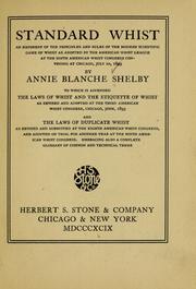 Cover of: Standard whist by Annie Blanche Shelby