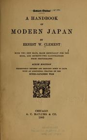 Cover of: A handbook of modern Japan