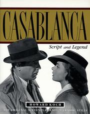 Cover of: Casablanca: script and legend