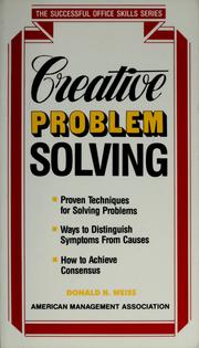 Cover of: Creative problem solving