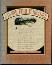 Cover of: A Home forum reader: a timeless collection of essays and poems from the Home forum page of The Christian Science monitor