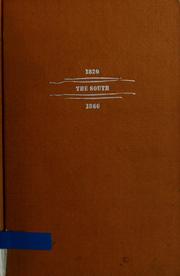 Cover of: Slavery in the cities: the South, 1820-1860