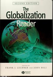 Cover of: The globalization reader by John Boli, Frank Lechner