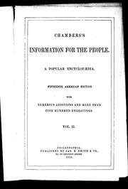 Cover of: Chambers's information for the people by Robert Chambers