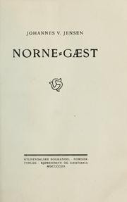 Cover of: Norne-Gæst. by Jensen, Johannes V.