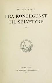 Cover of: Fra Kongegunst til selvstyre