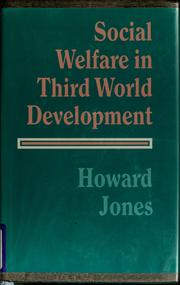 Cover of: Social welfare in Third World development