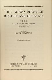 Cover of: Best plays of 1947-48 by L. John Chapman, L. John Chapman